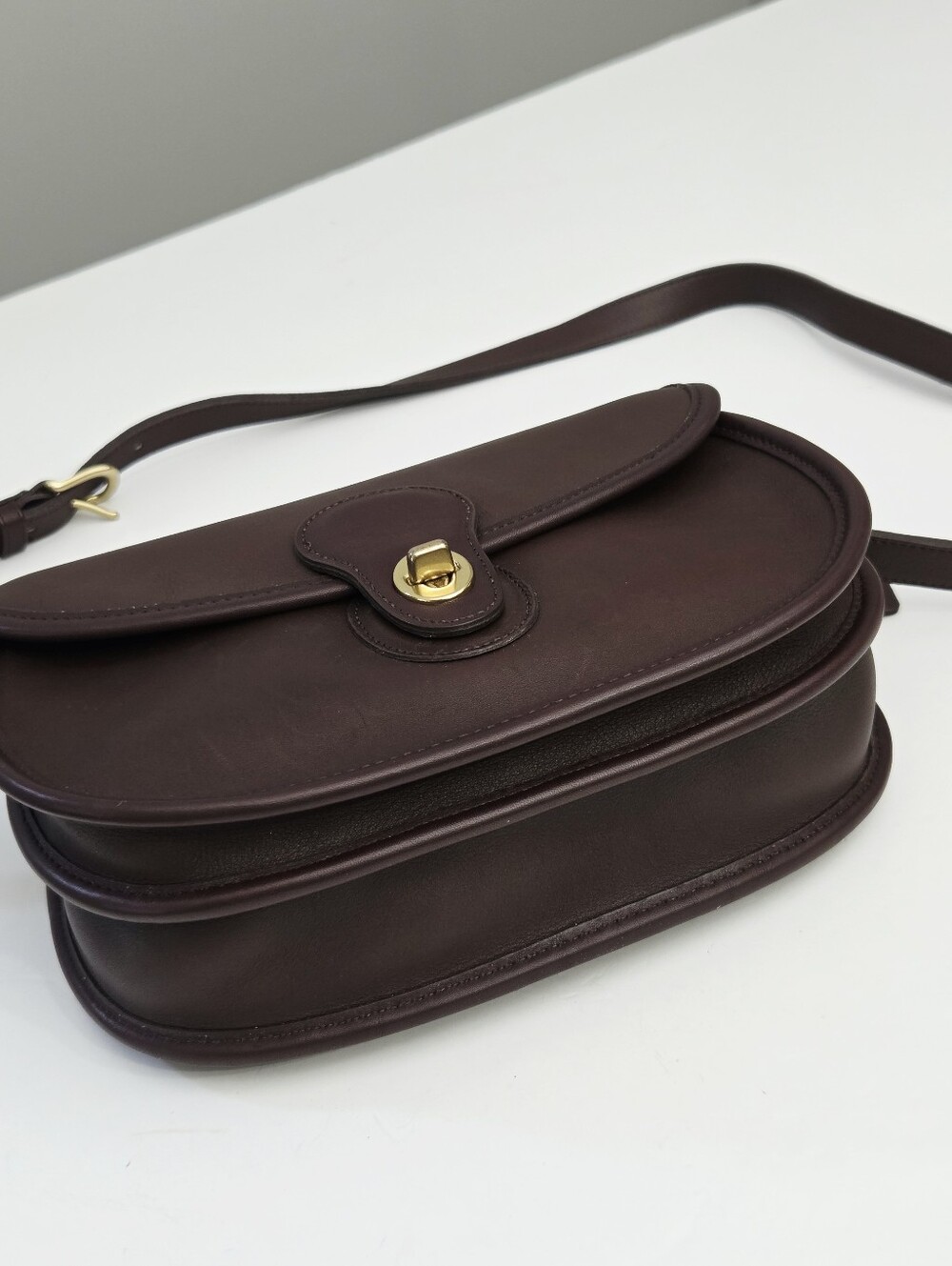 EXCELLENT VINTAGE COACH PRAIRIE BAG - MAHOGANY BROWN - Picture 5 of 7
